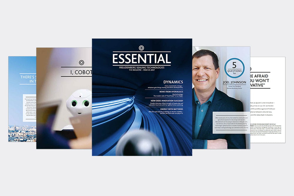 Mockup of ESSENTIAL magazine issue May 2017