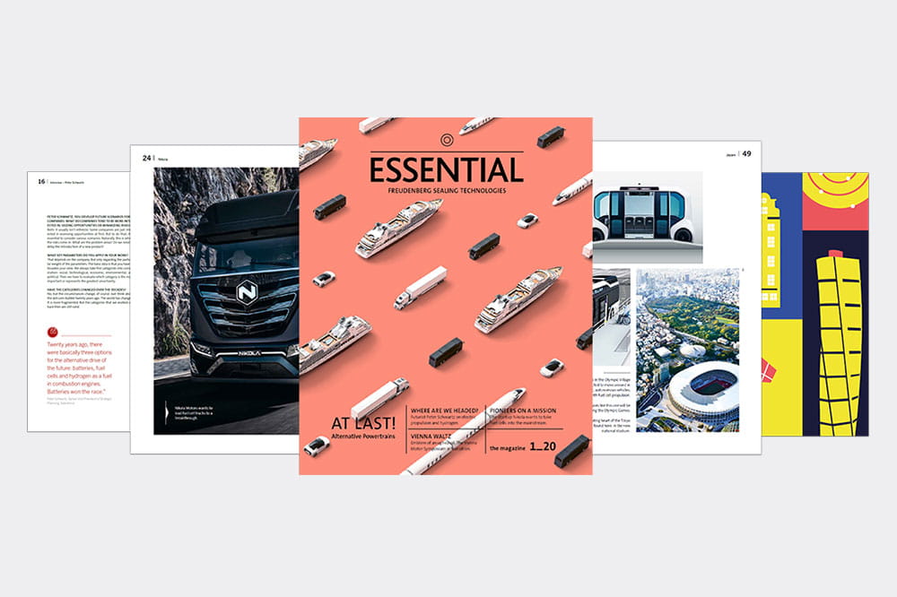 Mockup of ESSENTIAL magazine issue May 2020