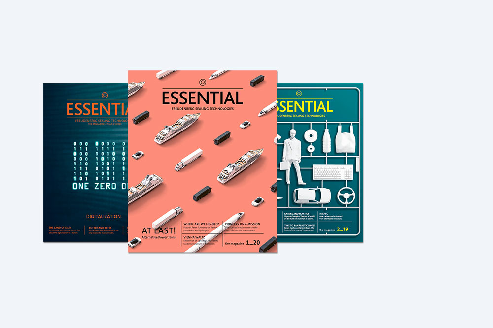 Mockup of ESSENTIAL magazine issue May 2020