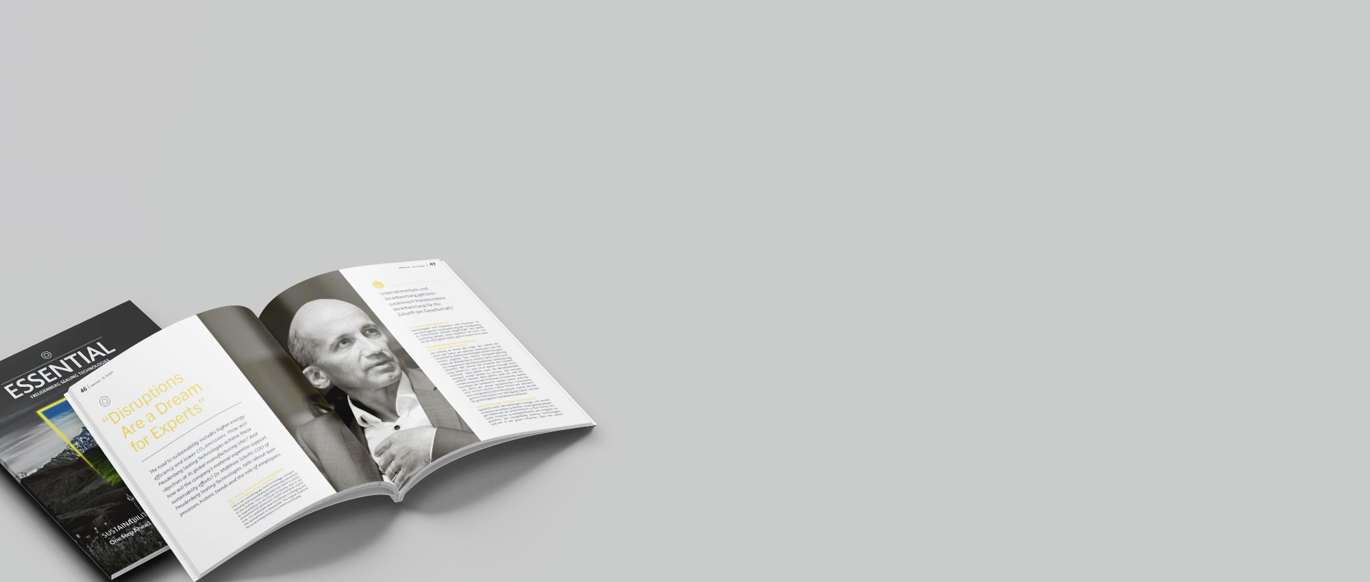 Mockup of ESSENTIAL magazine issue May 2022