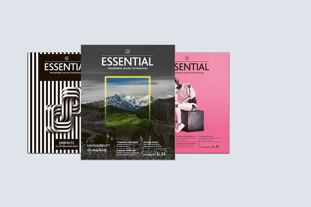 Mockup of ESSENTIAL magazine issue May 2022