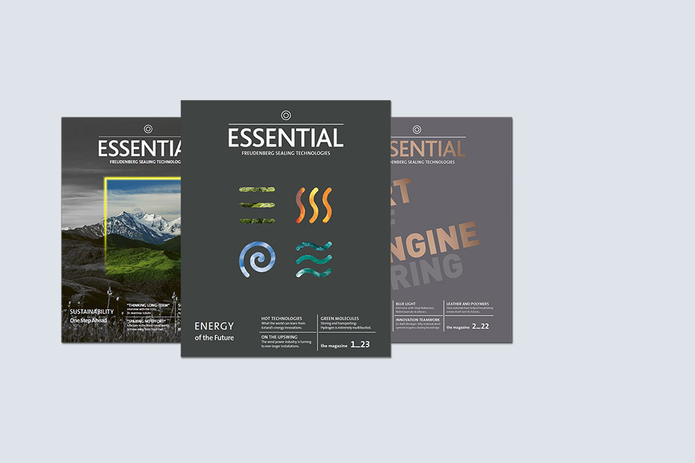 Mockup of ESSENTIAL magazine issue May 2023