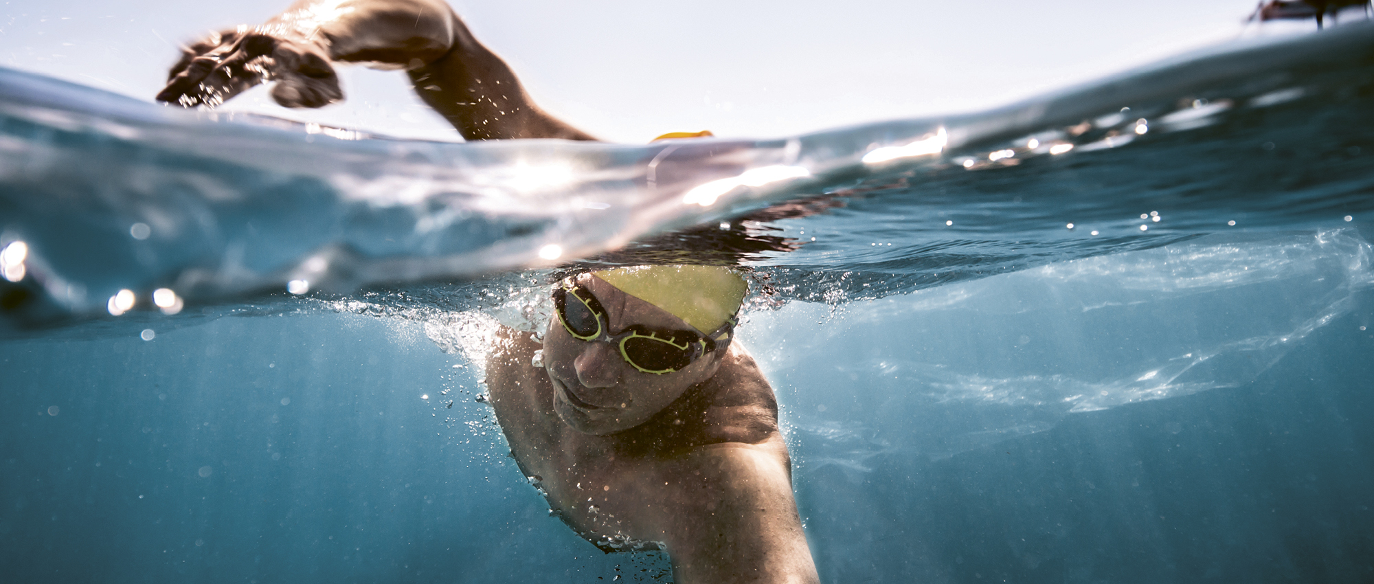 Swimmer under water