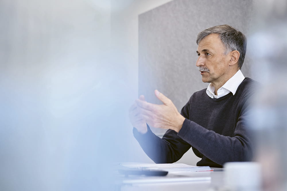 Portrait of Sustainability Manager Dr. Rainer Weiss.