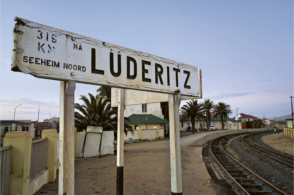 Train station in Luederitz, Namibia. 