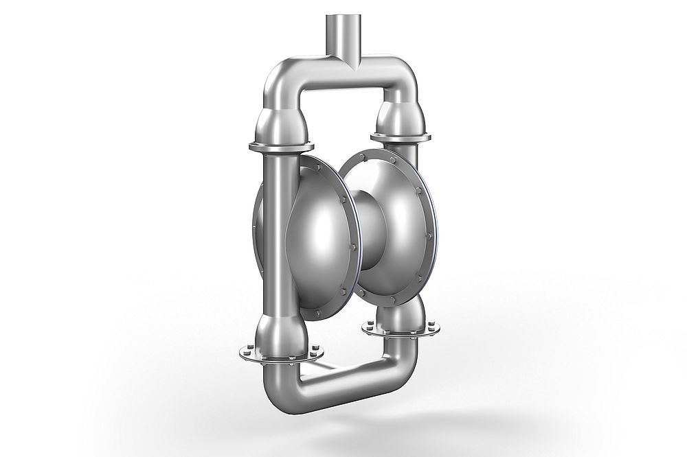 Closed diaphragm pump