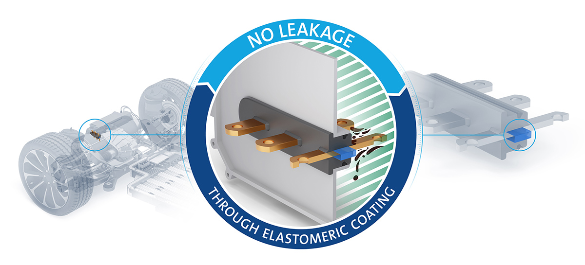 Impermeable Rectangular Busbar Overmold