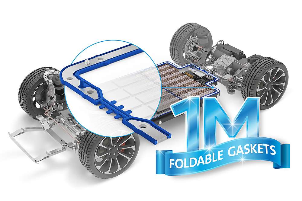 Freudenberg Sealing Technologies produces one million foldable gaskets in Langres, France.