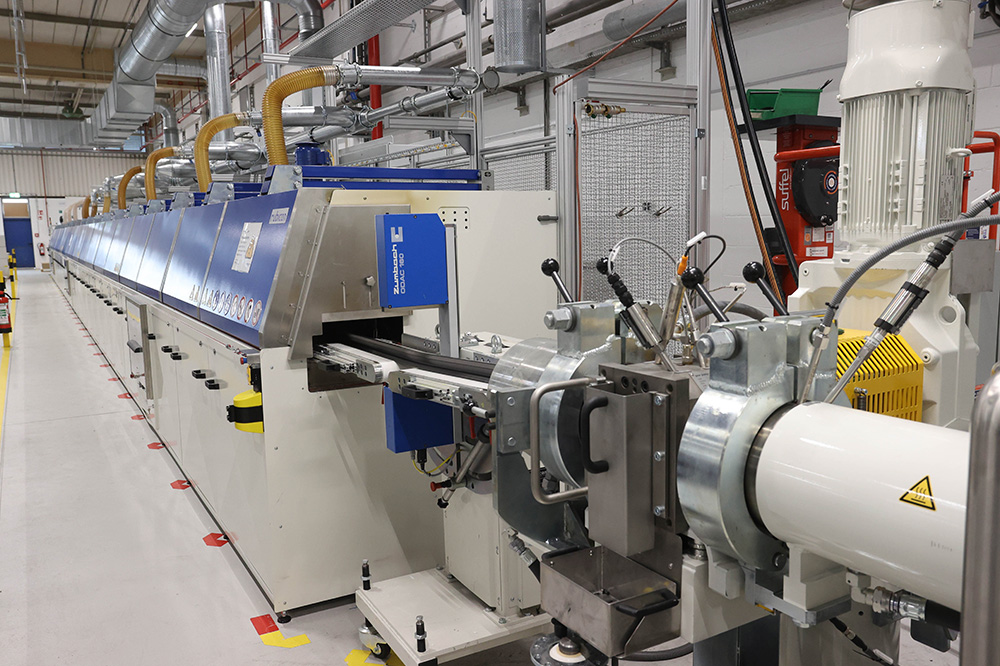 FST Press Image - Extrusion machinery setup