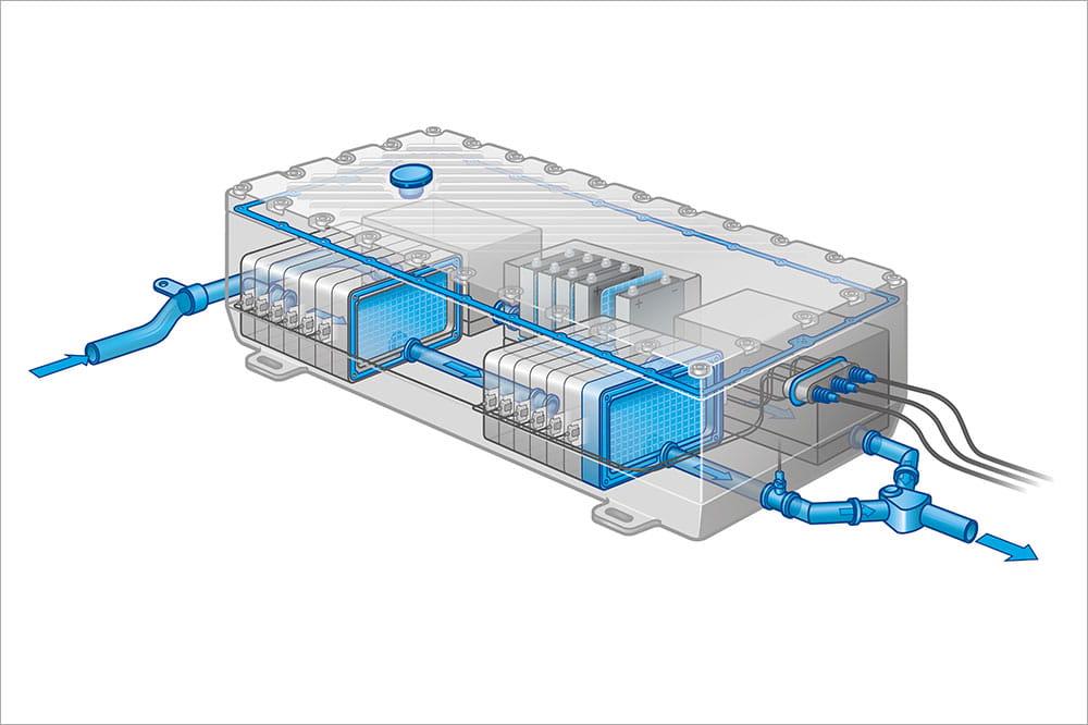 Products from Freudenberg Sealing Technologies within a battery system application