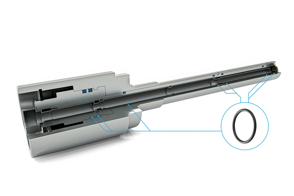 Simriz® O-ring in a gas sampling probe