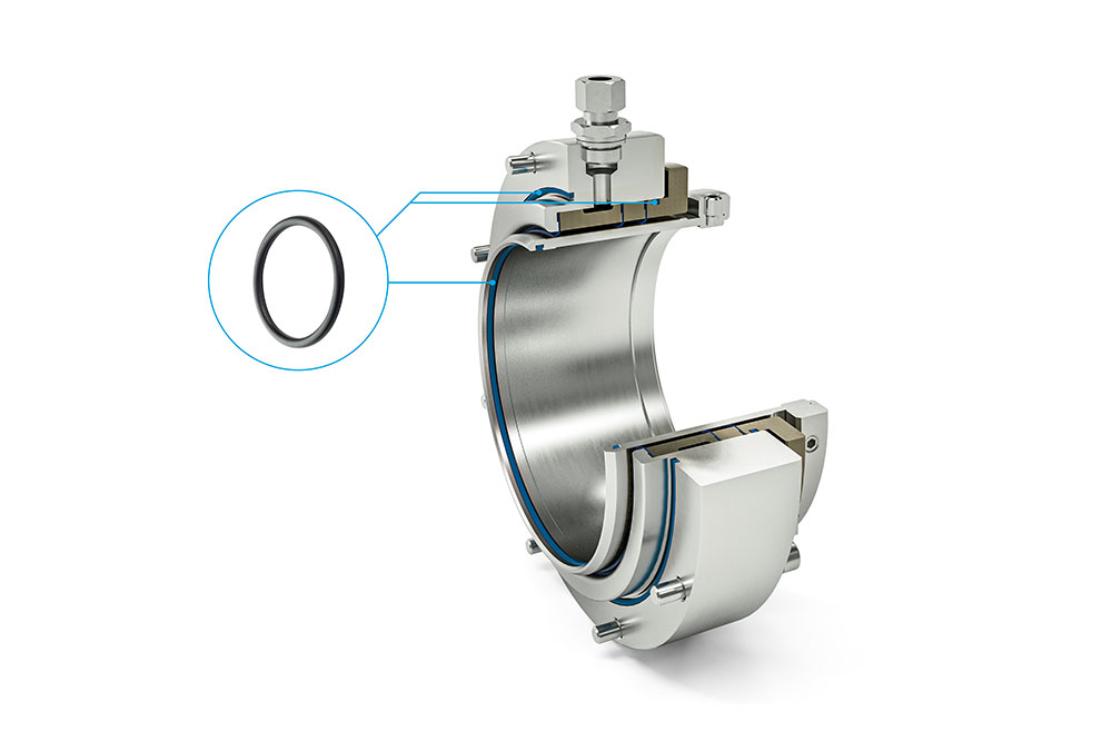 Simriz® FFKM O-ring in a mechanical face seal