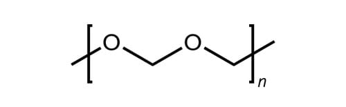 POM Polyoxymethylene  - Structural Formula
