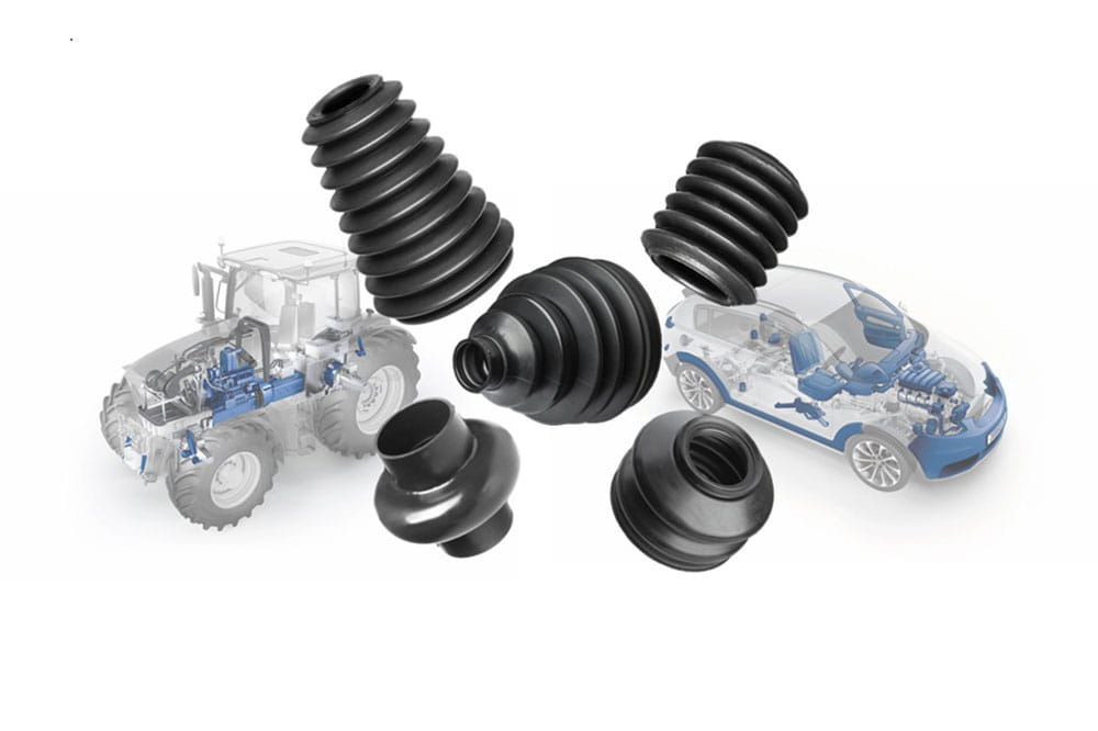 Sealing and drive shaft bellows for automotive applications