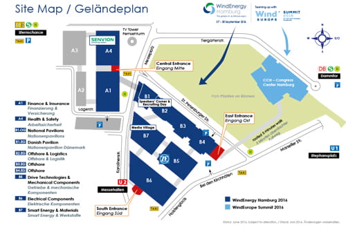 WindEnergy Hamburg Geländeplan