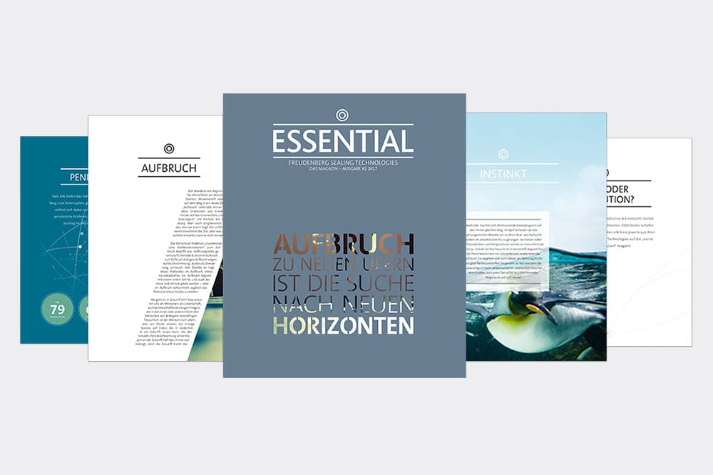 Mockup der Zeitschrift ESSENTIAL Ausgabe November 2017