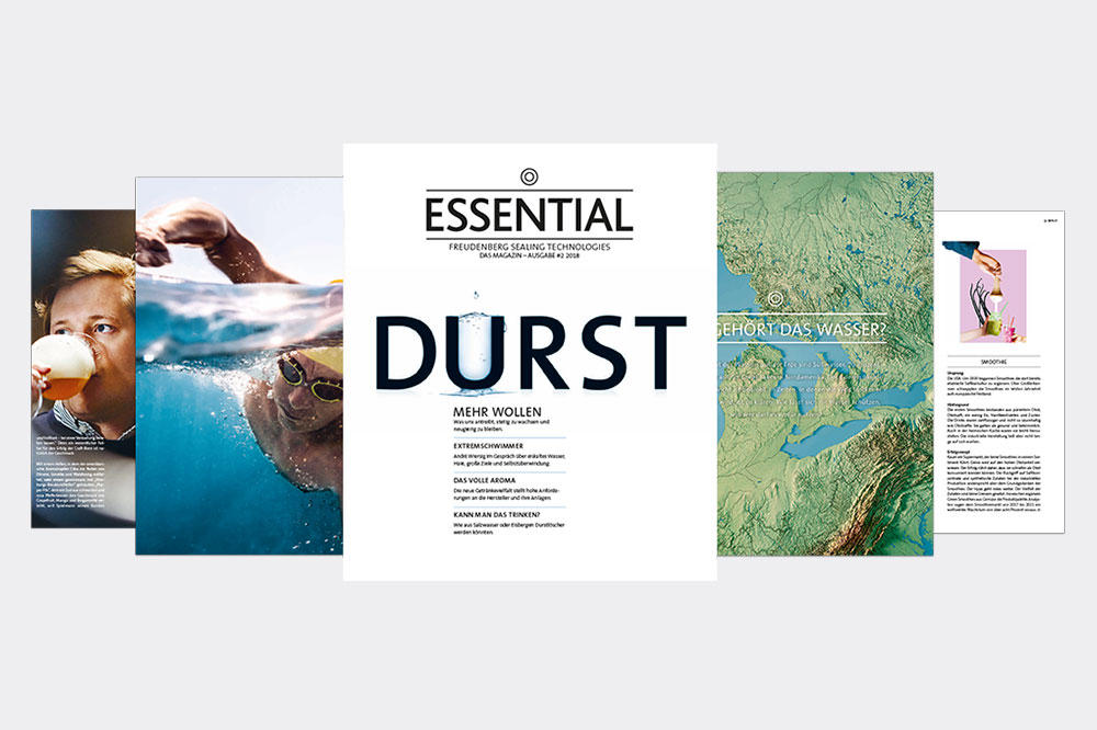Mockup der Zeitschrift ESSENTIAL Ausgabe November 2018