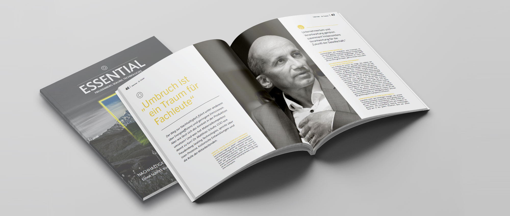 Mockup der Zeitschrift ESSENTIAL Ausgabe Mai 2022