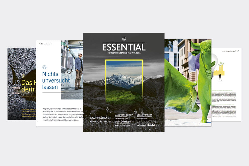 Mockup der Zeitschrift ESSENTIAL Ausgabe Mai 2022