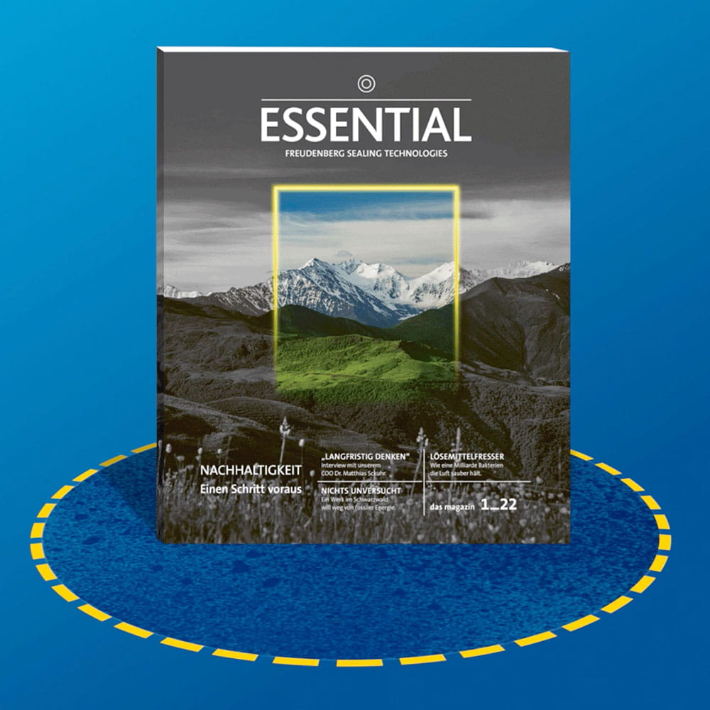 Mockup der Zeitschrift ESSENTIAL Ausgabe Mai 2022