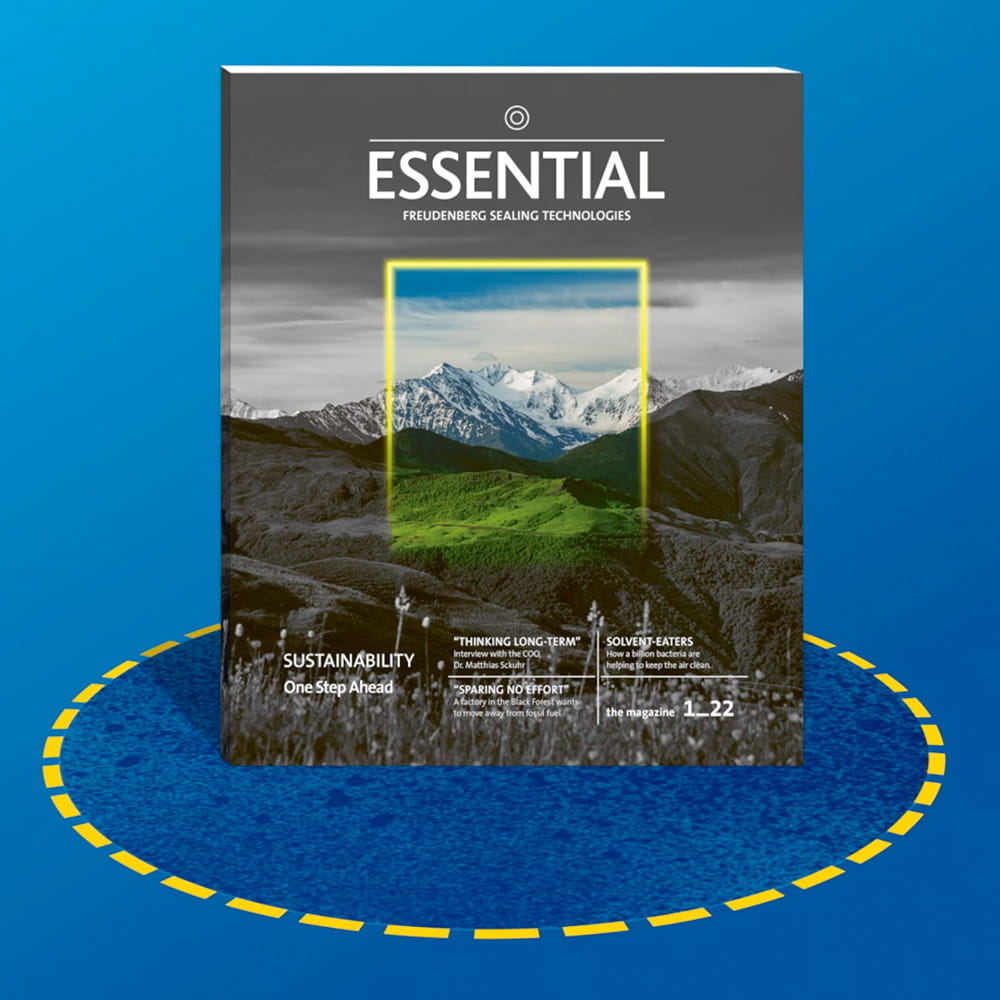 Mockup der Zeitschrift ESSENTIAL Ausgabe Mai 2022