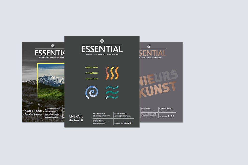 Mockup der Zeitschrift ESSENTIAL Ausgabe Mai 2023