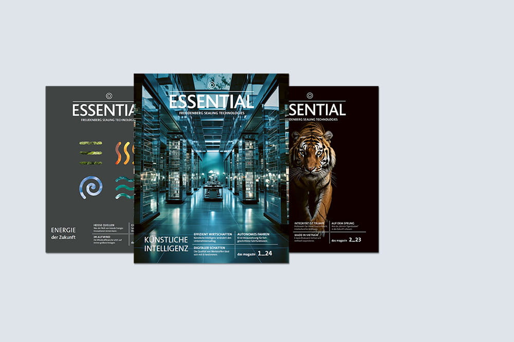 Mockup der Zeitschrift ESSENTIAL Ausgabe Mai 2024