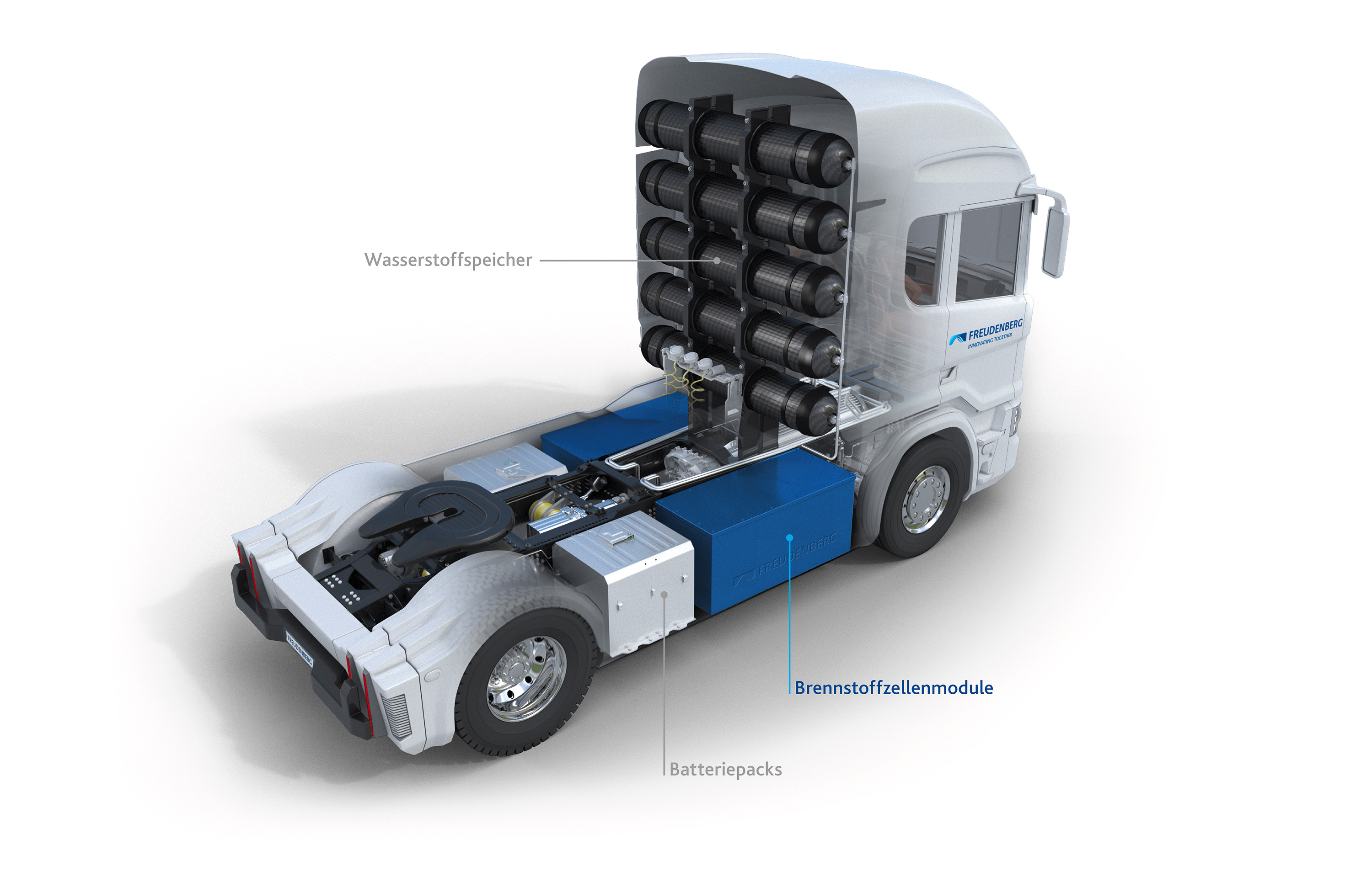 Quantron AG für Brennstoffzellen LKW