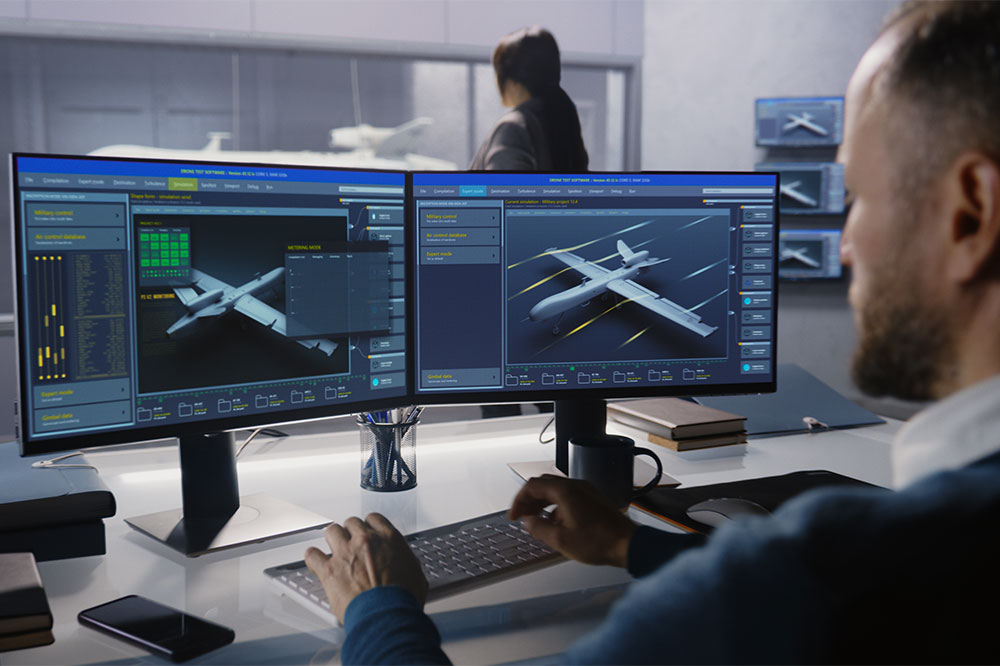 Aerodynamische Komponenten und Flugzeugzellenstrukturen mit leichten Freudenberg-Dichtungen für optimale Energieeffizienz und strukturelle Integrität.