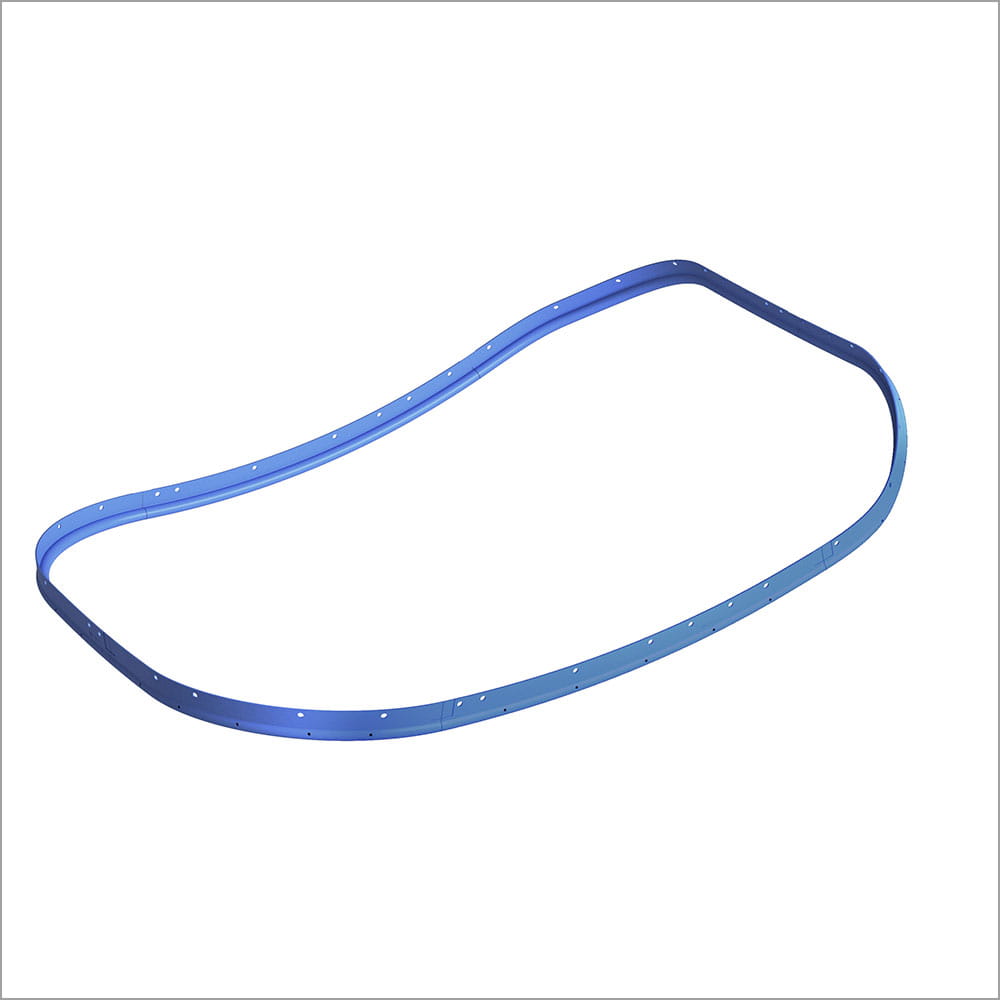 Flugzeug-Türdichtung von Freudenberg Sealing Technologies für luftdichten Verschluss, stabile Kabinendruckverhältnisse und Passagiersicherheit.