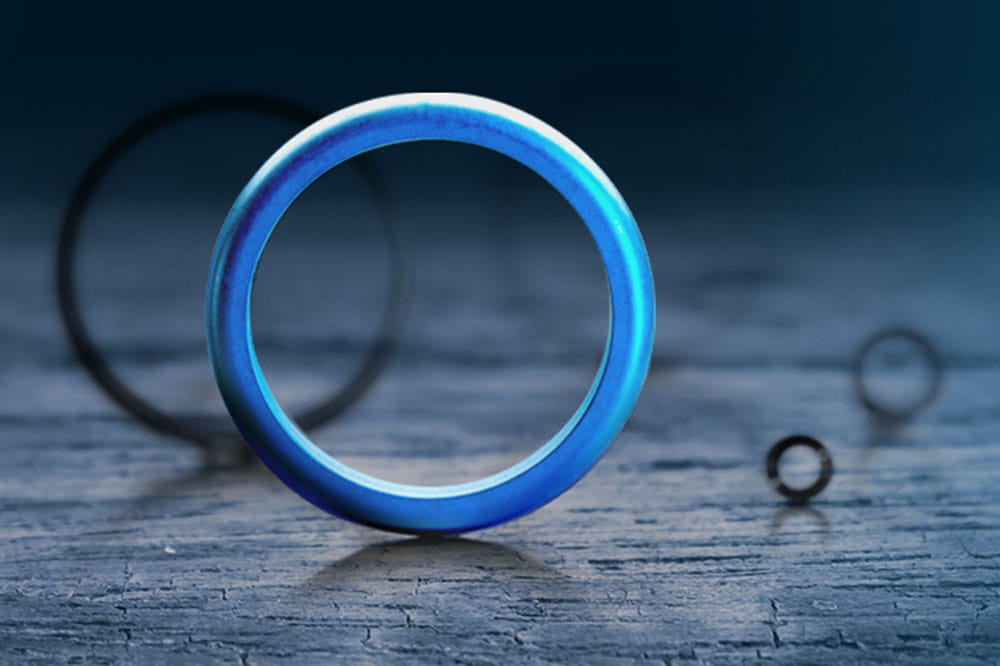Stehender O-Ring in verschiedenen Größen