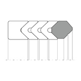 Chevron seal set DMS-0180